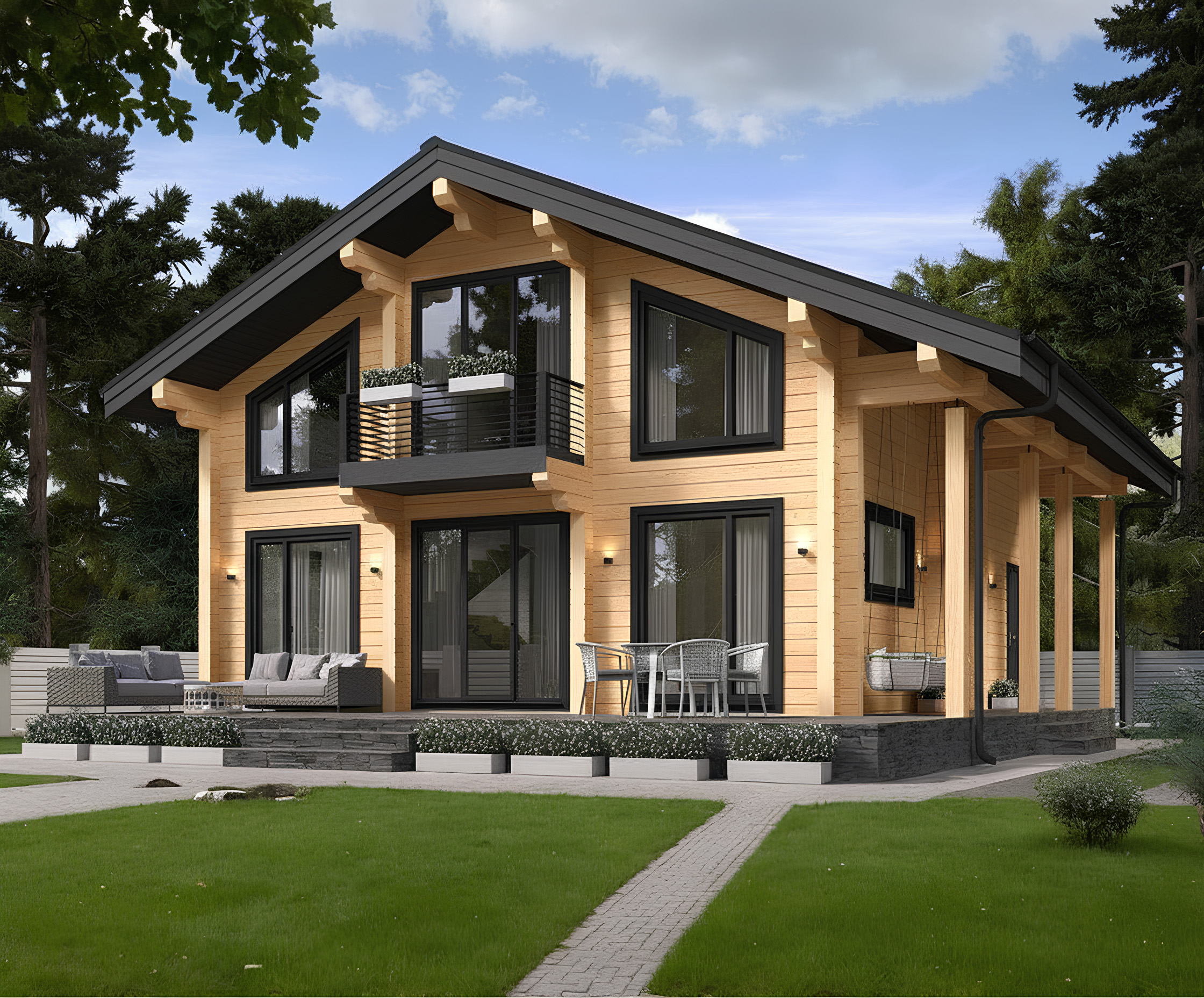 Дом из клееного бруса VZ-409